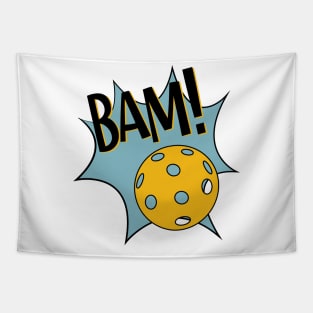 Pickleball Bam Comic Graphic Tapestry