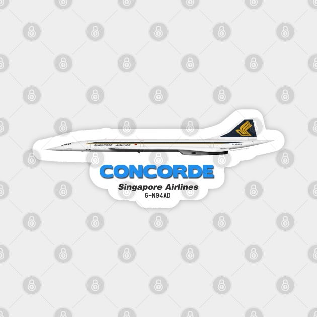 Concorde - Singapore Airlines Magnet by TheArtofFlying