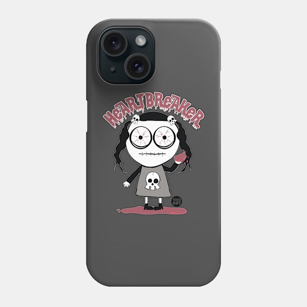 HEART BREAKER Phone Case by toddgoldmanart