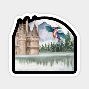 Dragon landscape Magnet