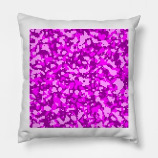 Purple Camo pattern digital Camouflage Pillow