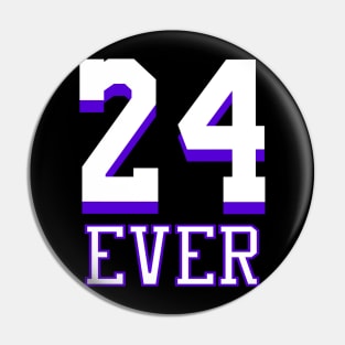 24 Ever LA Memorial Basketball Legend Design Pin