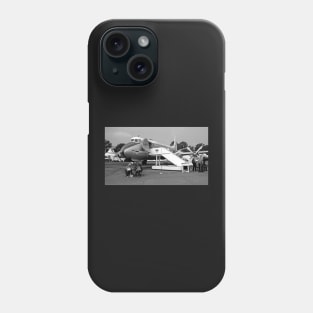 Dan Air, Duxford Air Show 2021, Cambridge black and white Phone Case