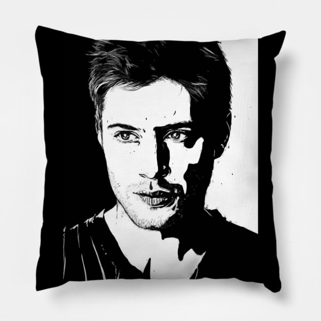 Jensen Ackles as Dean Winchester of Supernatural! Pillow by Del Fava Bean