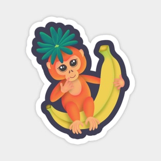 Cute Monkey Magnet