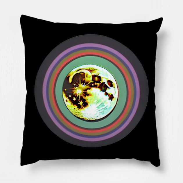 vintage moon | Pillow by Subconscious Pictures