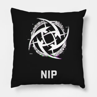 Ninjas in Pyjamas Redesign Logo Black Edition Pillow