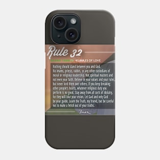 40 RULES OF LOVE - 32 Phone Case