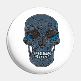 Blue Skull #1 Pin