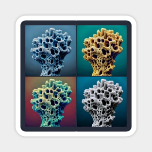 Pop Halichondria panicea Sponge Art - Cool Underwater Magnet