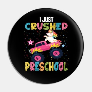 I just crushed preschool unicorn preschool graduation gift Pin