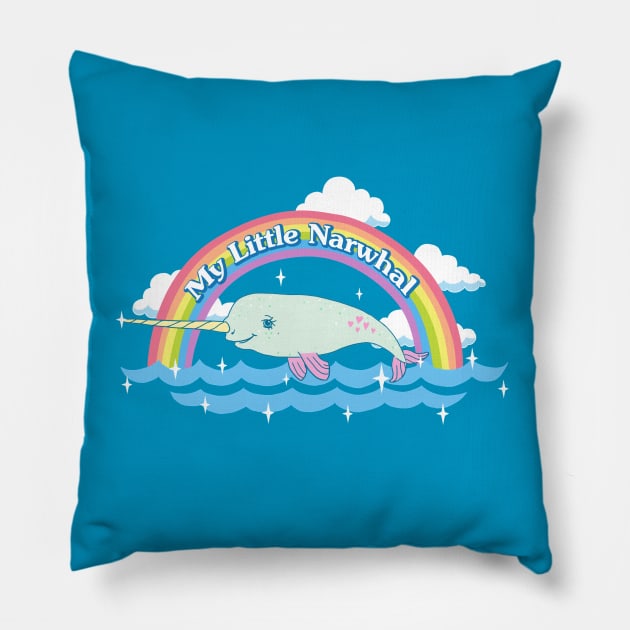 My Little Narwhal Pillow by tuuli_jii