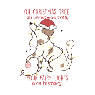 Fairy Light ,Dog ,Christmas T-Shirt