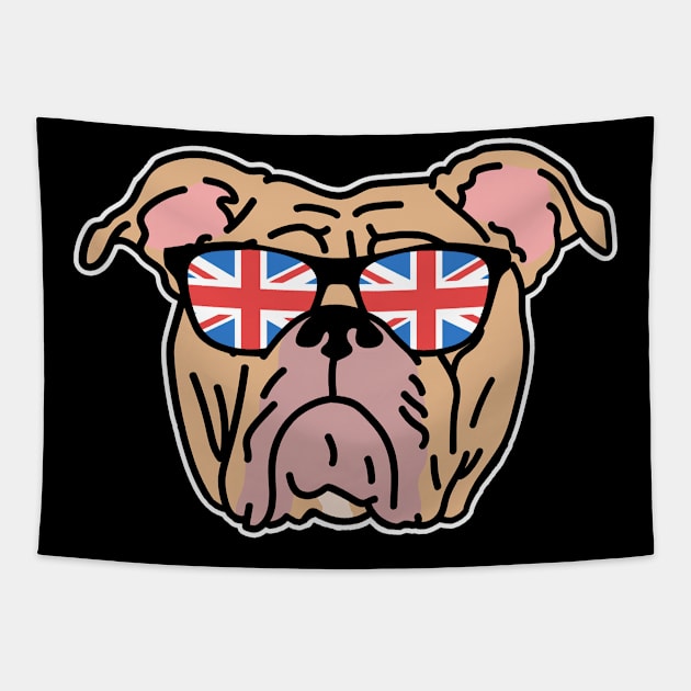 English Bulldog Dog Owner Tapestry by Streetwear KKS