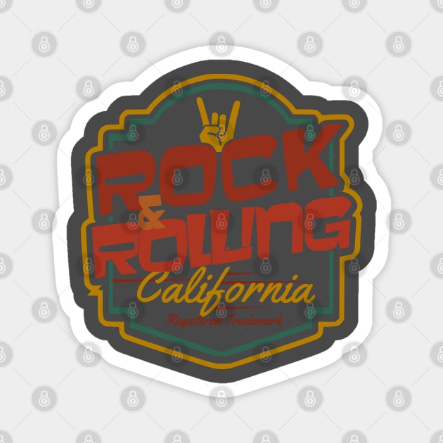 Rock n Rolling California Magnet by SpaceWiz95