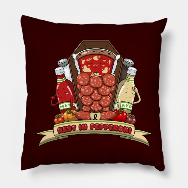 Rest In Pepperoni Pillow by Coppi