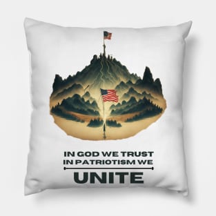 United by Patriotism Pillow