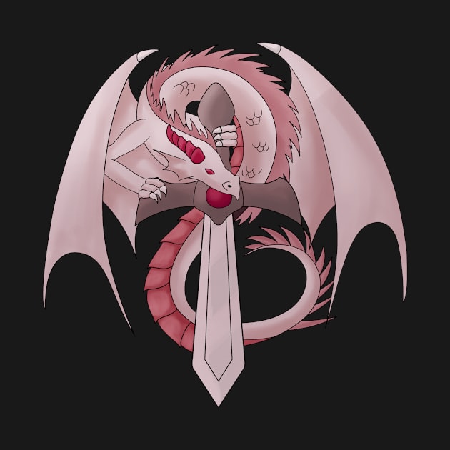 Garnet Sword Dragon by BiscuitSnack