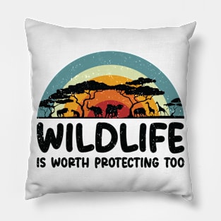 World Wildlife Day Animal Protection Wildlife Conservation Pillow