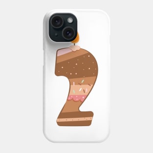 Cake number 2 Phone Case