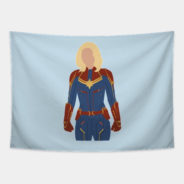 Captain Danvers Character Art Tapestry by Mint-Rose