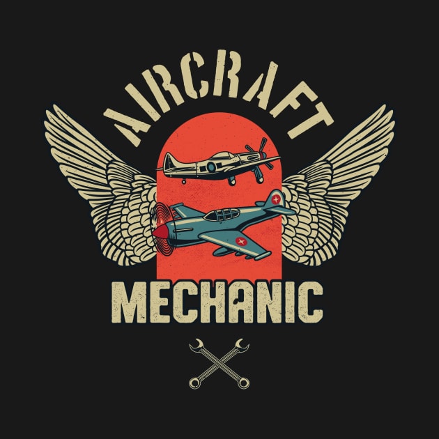 Aircraft Mechanic Aviation Aeromechanics by Foxxy Merch