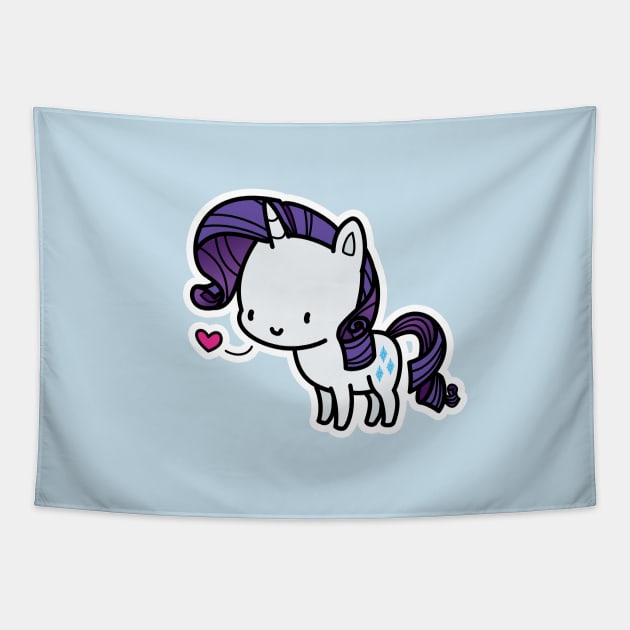 Rarity chibi Tapestry by Drawirm