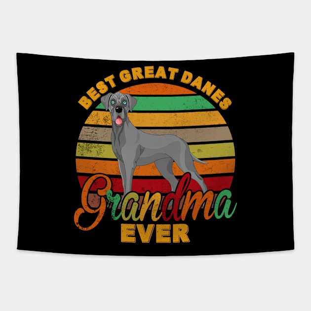 Best Great Danes Grandma Ever Tapestry by franzaled