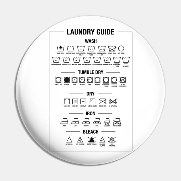 Laundry guide, textile care symbols Pin by beakraus