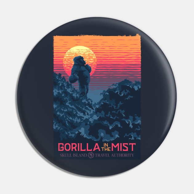 Gorilla in the Mist Pin by DCLawrenceUK