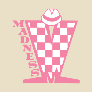 Madness HD Checkerboard Pink & White T-Shirt