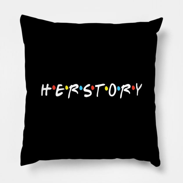 HERSTORY Pillow by Midnight Run Studio