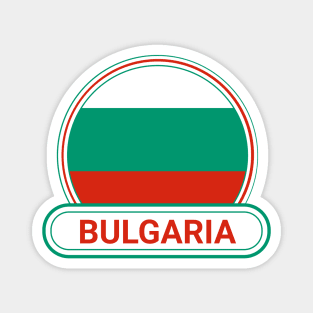 Bulgaria Country Badge - Bulgaria Flag Magnet