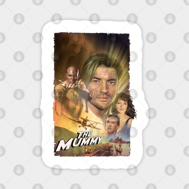 Beware the Mummy! Magnet by Elizachadwickart 