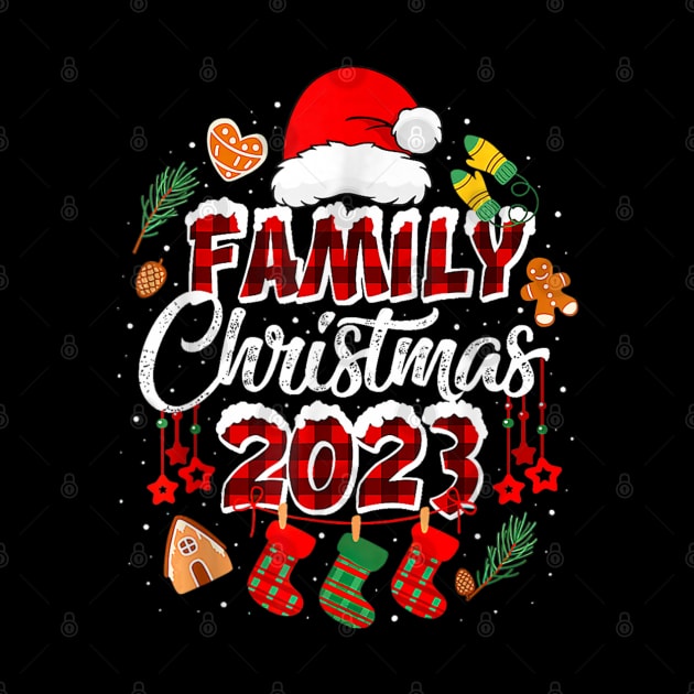 Family Christmas 2023 Matching Squad Santa Elf by rhazi mode plagget