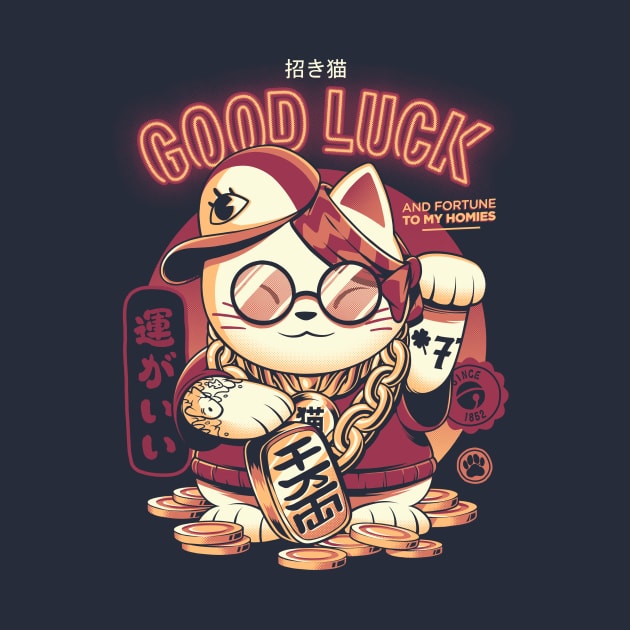 Lucky Cat by Ilustrata