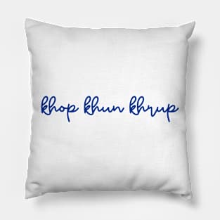 khop khun khrup - Thai blue - Flag color Pillow