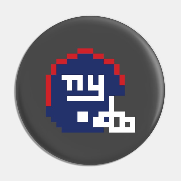 8 Bit New York Giants Helmet Pin by N8I