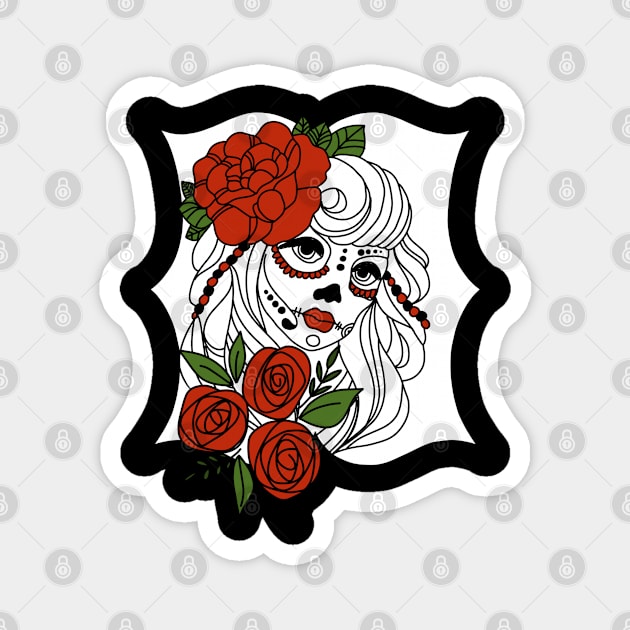 La Catrina Magnet by Idanitee