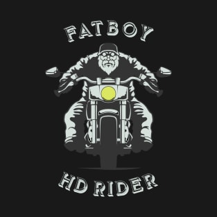 MOTORCYCLE BIKE RIDER - FATBOY RIDER T-Shirt