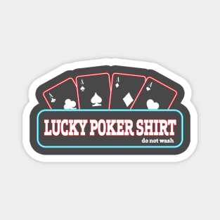 Lucky Poker Tee Tshirt Magnet
