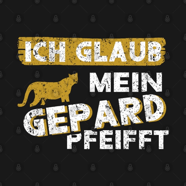 spruch Gepard Vintage Raubkatze Style Retro by FindYourFavouriteDesign