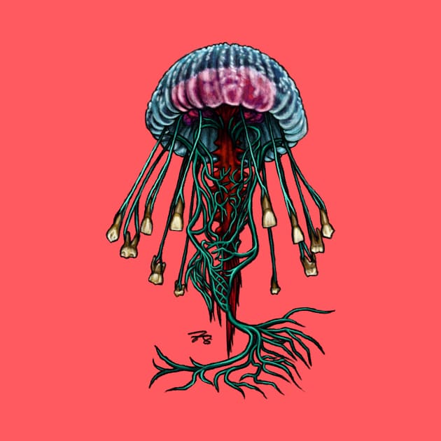 Vagus Nerve Jellyfish & Teeth! by FreyStrandDraws