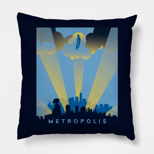 Metropolis Pillow by DGNGraphix