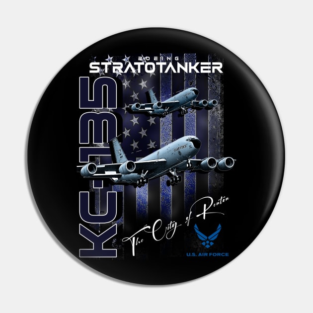 Boeing KC-135 Stratotanker Heavy Aircraft Pin by aeroloversclothing