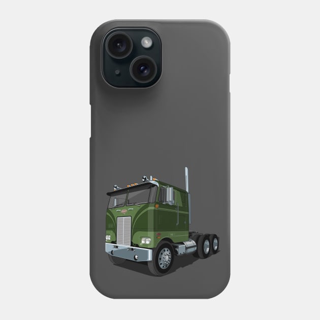 Peterbilt 352 Cabover Truck Phone Case by candcretro