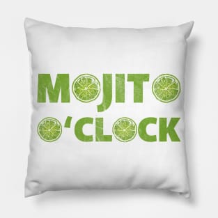 Mojito o'clock rum cocktail drinkers gift Pillow
