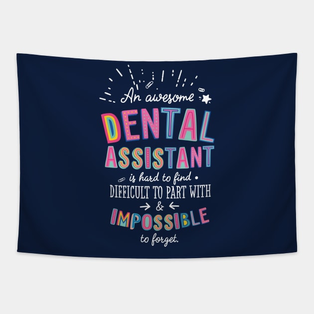 An awesome Dental Assistant Gift Idea - Impossible to Forget Quote Tapestry by BetterManufaktur