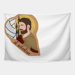 St. Sebastian (Volleyball) Tapestry