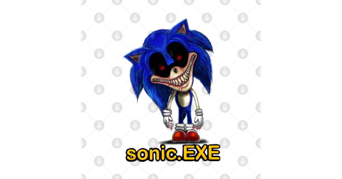 Sonic.EXE FAN ART DESIGN - Sonic - T-Shirt | TeePublic